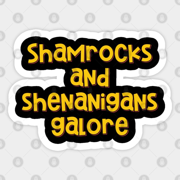 Shamrocks and Shenanigans Sticker by ardp13